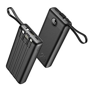 Veger C20 Power Bank 20000mAh με Θύρα USB-A και Θύρα USB-C Μαύρο