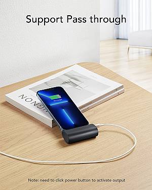 Veger V0556P Power Bank 5000mAh 20W Power Delivery Μαύρο