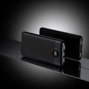Veger L10 - Power Bank 10000mAh με 2 Θύρες USB-A και Θύρα USB-C Μαύρο
