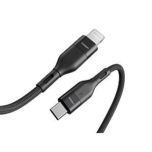 Veger CL01 Braided USB-C to Lightning Cable 60W Μαύρο 1.2m