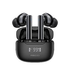 Recci REP-W77 Warrior TWS In-ear Bluetooth Handsfree Earphones with Charging Case Black