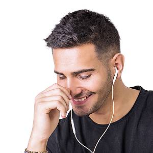 Recci REP-L27 In-ear Handsfree Headphones with Connector USB-C - White