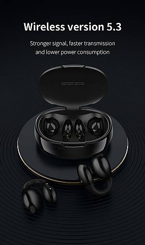 Recci REP-W66 Dynamic In-ear Bluetooth Handsfree Earphones with Charging Case Black