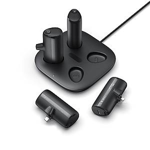 Veger W007 Charging Station 4x5000mAh (2 lightning+2 Type-c) Power Bank Μαύρο