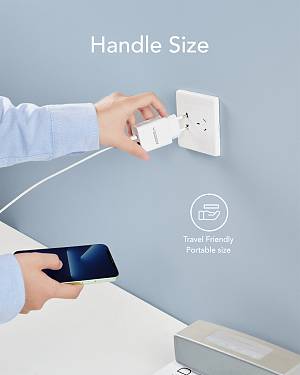 Veger VLS302U Φορτιστής Χωρίς Καλώδιο με Θύρα USB-A και Θύρα USB-C 30W Power Delivery / Quick Charge 3.0 Λευκός
