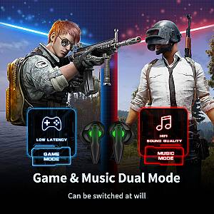 Recci REP-W48 Helmet In-ear Bluetooth Handsfree Earphones with Charging Case Black