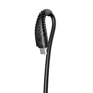 Veger V103 Braided USB 2.0 to micro USB Cable Μαύρο 1.2m