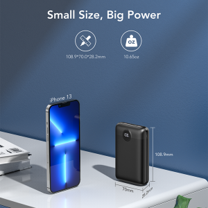 Veger S20 Power Bank 20000mAh 20W με 2 Θύρες USB-A και Θύρα USB-C Power Delivery / Quick Charge 3.0 Μαύρο