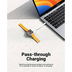 Veger W0102 1200mAh 2.5W Mini Portable Wireless Magnetic Wearable Charger Apple Watch