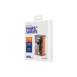 Recci RBP-P35 Mars Series Power Bank 10000mAh 22.5W με Θύρα USB-A και Θύρα USB-C Power Delivery Μαύρο