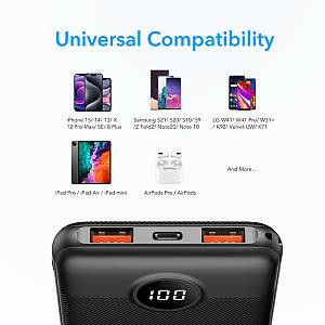 Veger L10S - Power Bank 10000mAh LCD Quick Charge PD20W (W1105PD)