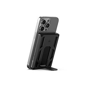 Veger X5 - 6-IN-1 | Wireless Powerbank | 5000mAh Fast Charging | Magnetic Wallet | Apple-certified Find My | 0-90° Adjustable Stand | Iconic Style