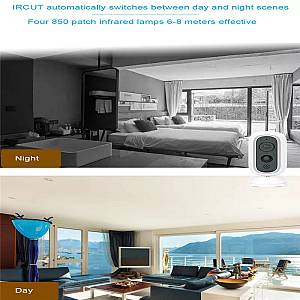 AJCLOUD 626JD3 801RTC IP Κάμερα Παρακολούθησης Wi-Fi Full HD 1080p Μπαταρίας με Αμφίδρομη Επικοινωνία
