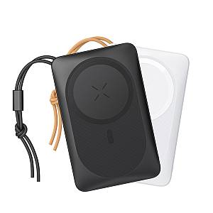 Veger W1151 MagOn Magnetic Wireless MagSafe Power Bank 10000mAh 15W με Θύρα USB-A και Θύρα USB-C Power Delivery / Quick Charge 3.0