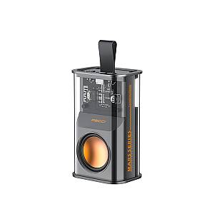 Recci RSK-W30 Mars Series - Ασύρματο Φορητό Ηχείο Bluetooth με RGB Φωτισμό - Black