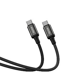 RECCI RS32CC - PD100W Fast Charging DATA Cable C To C Real-Time Display Of Charging Power 1.5M - Black