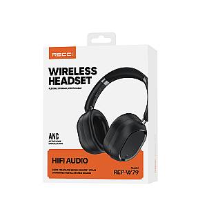 RECCI REP-W79 - ANC Noise Cancellation Wireless Headset - Black