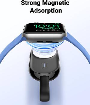 Veger W0102 1200mAh 2.5W Mini Portable Wireless Magnetic Wearable Charger Apple Watch