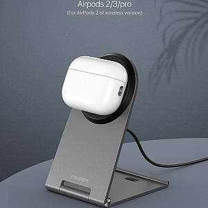 Veger Q7 - Aluminum QI2 standard 15W magnetic wireless charger, foldable ultra-thin design, black
