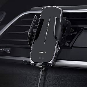 RECCI RHO-C27 -  Wireless Charging Car Holder 15W - BLACK