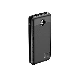 Veger L30 Power Bank 30000mAh 20W με 3 Θύρες USB-A και Θύρα USB-C Μαύρο