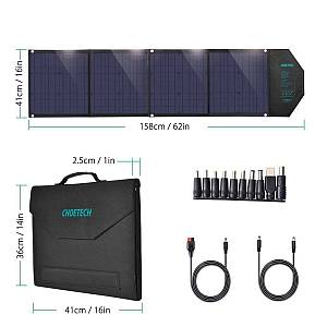 Choetech SC007 Foldable Solar Charger for Portable Devices 80W 18V with USB connection