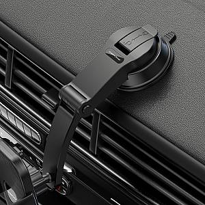 Recci RHO-C39 360 Degree Rotating Suction Cup Car Phone Holder Black