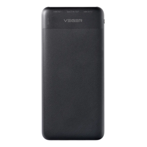 Veger A11S Power Bank 10000mAh 20W με 2 Θύρες USB-A και Θύρα USB-C Power Delivery / Quick Charge 3.0 Μαύρο