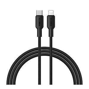 RECCI RS46CL - PD30W Fast Charging Type-C to Lightning Data Cable 1.2M - Black
