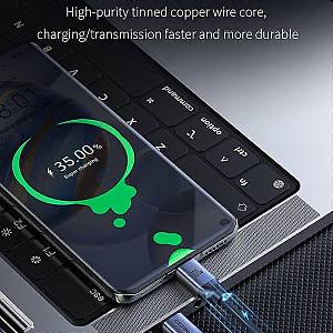 RECCI RS09CC - PD100W Type-C to Type-C Cable Braided Fast Charging Data Cord 120cm