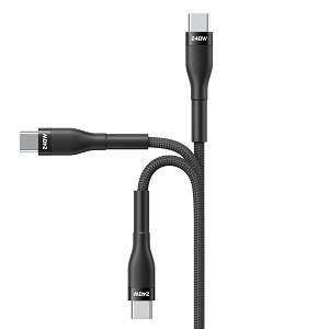 VEGER CC03 - 240W USB-C to USB-C Cable, 1.5m Premium Braided Ultra Fast Charging Cord, PD 3.1 48V/5A Power Delivery Charging & Sync Cable for MacBook Pro, iPad Pro, iPhone 16/15, Samsung Galaxy, Laptops