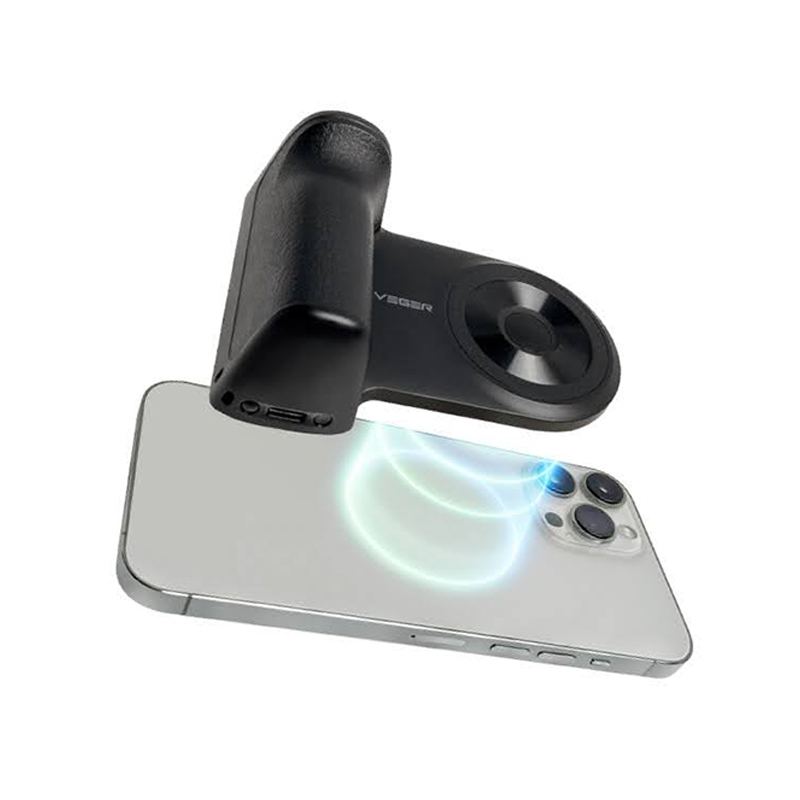 Veger W0569 SnapCam 5000mAh Wireless Charging Power Bank with Bluetooth Camera Controller-Black