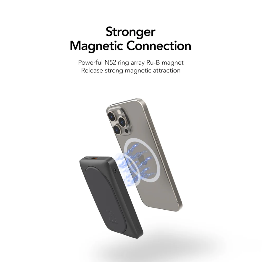 Veger W1175 MagOn Pro MagSafe Power Bank 10000mAh 22.5W με Θύρα USB-C Μαύρο