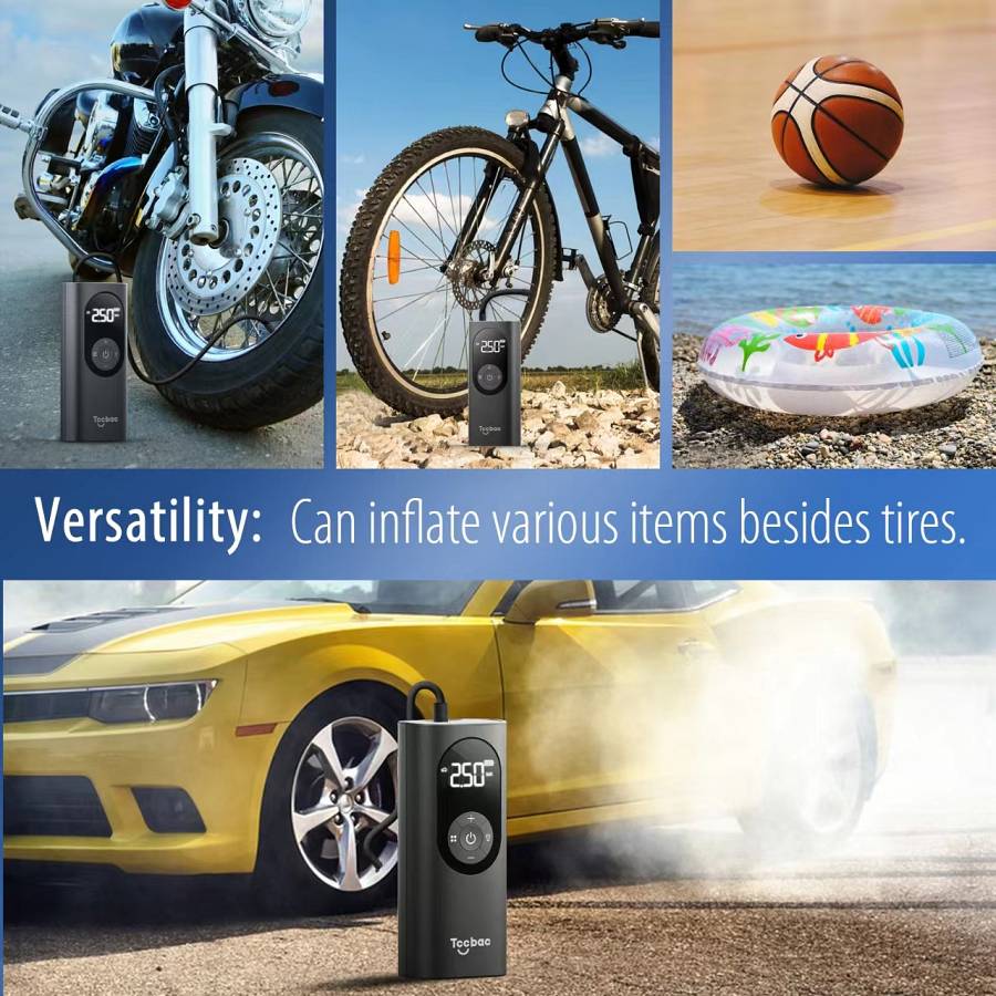 TCCBAC TC-AP01 Τρόμπα Αυτοκινήτου 150PSI Επαναφορτιζόμενη 12V