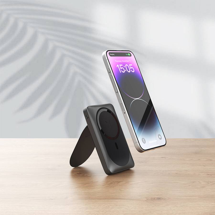 Veger W1175 MagOn Pro MagSafe Power Bank 10000mAh 22.5W με Θύρα USB-C Μαύρο