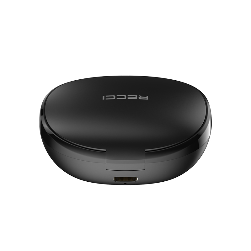 Recci REP-W66 Dynamic In-ear Bluetooth Handsfree Earphones with Charging Case Black