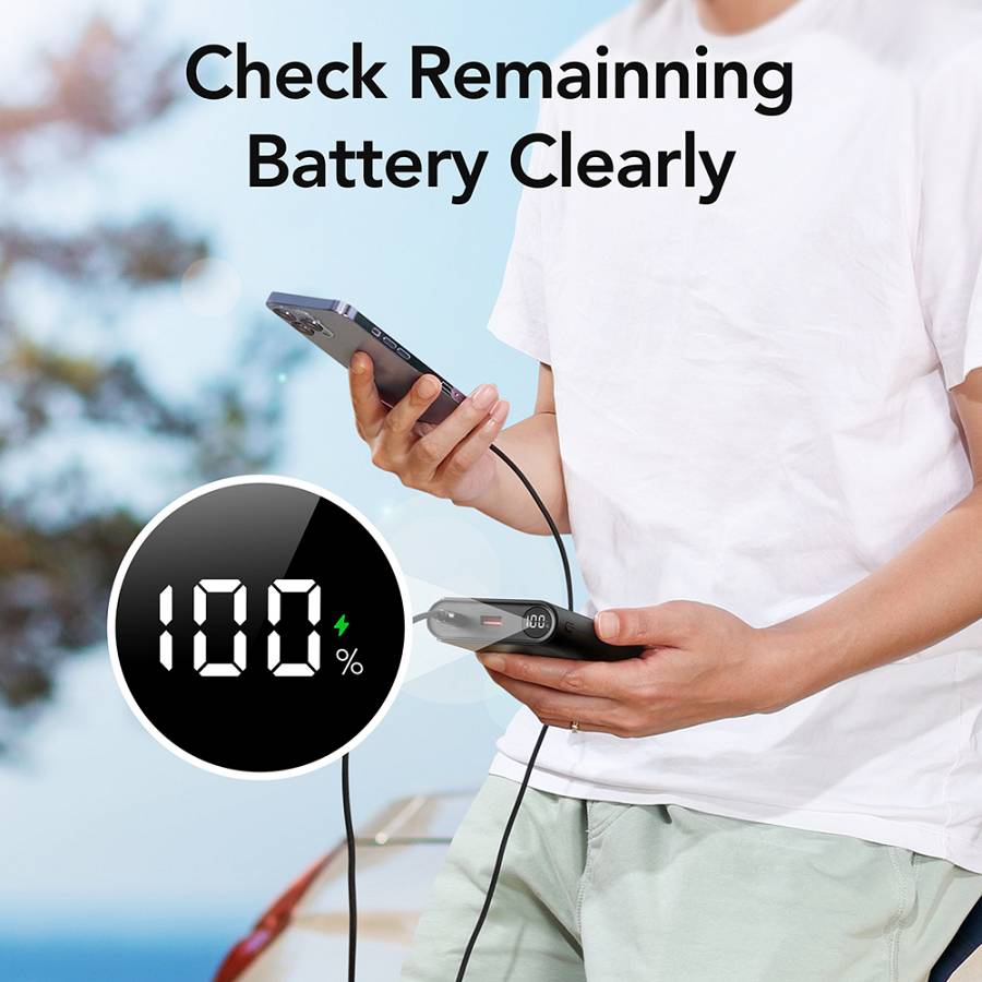 Veger TC130 Power Bank 25000mAh 130W με Θύρα USB-A και Θύρα USB-C Power Delivery Μαύρο