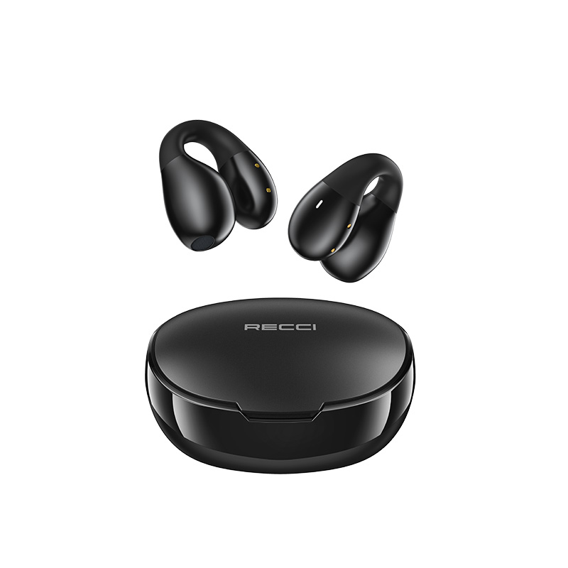Recci REP-W66 Dynamic In-ear Bluetooth Handsfree Earphones with Charging Case Black