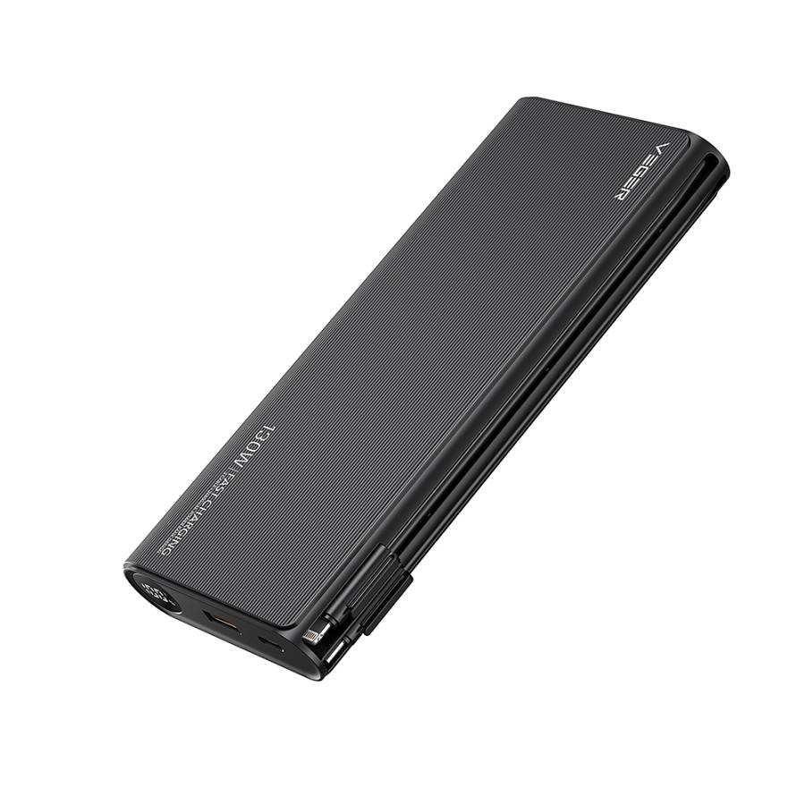 Veger TC130 Power Bank 25000mAh 130W με Θύρα USB-A και Θύρα USB-C Power Delivery Μαύρο