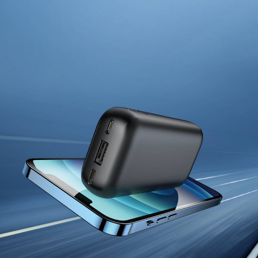 Veger S10 Power Bank 10000mAh 20W με Θύρα USB-A και Θύρα USB-C Power Delivery / Quick Charge 3.0 Μαύρο
