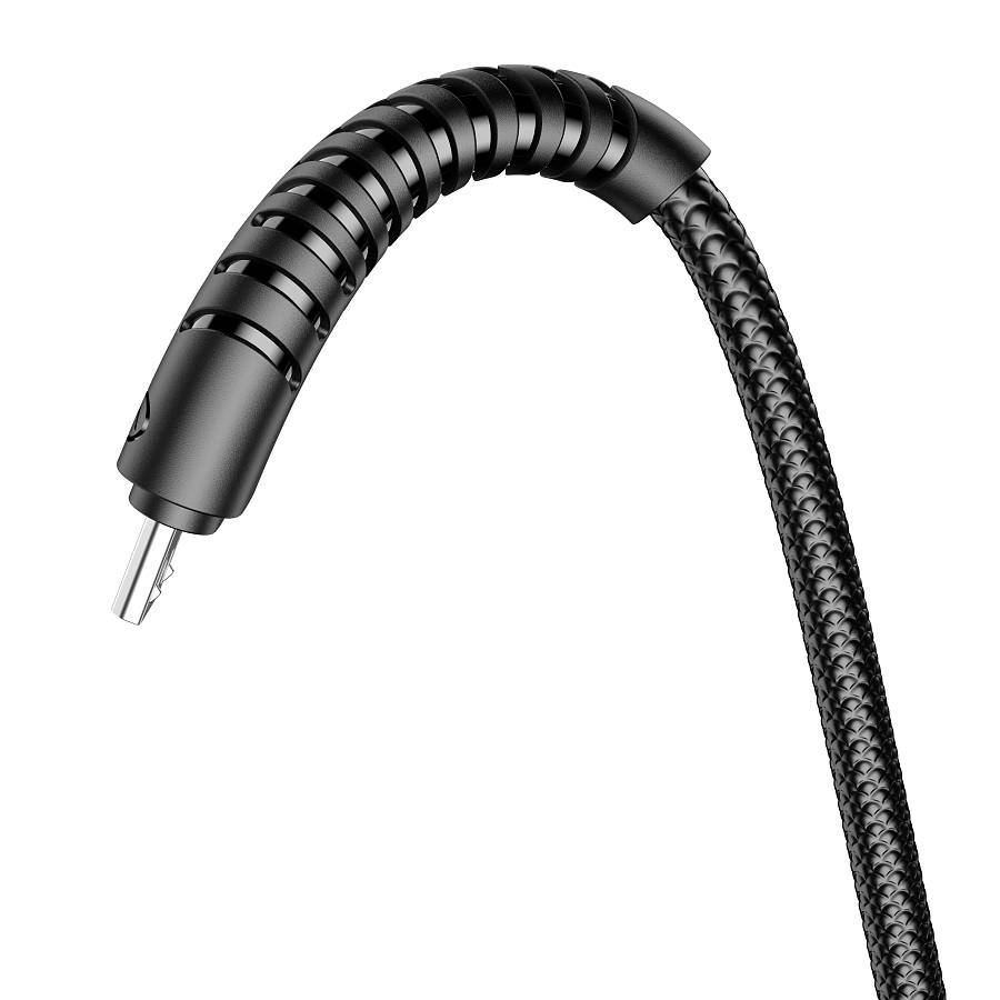 Veger V103 Braided USB 2.0 to micro USB Cable Μαύρο 1.2m