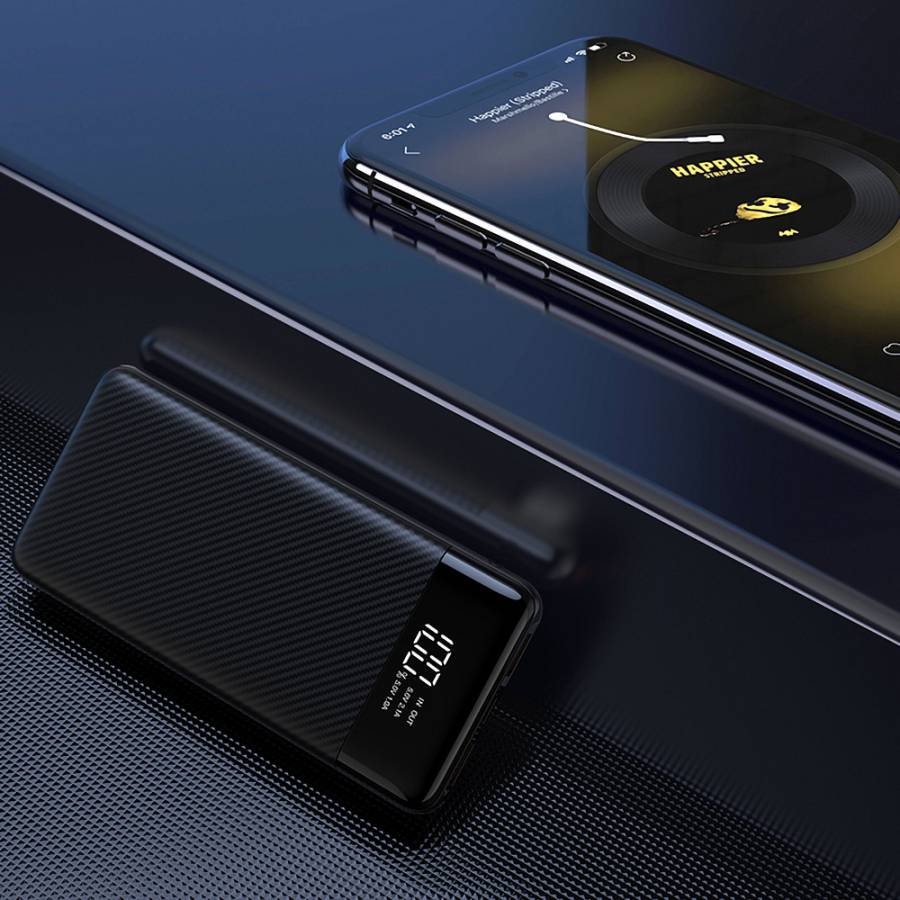 Veger L11 Power Bank 10000mAh με Θύρα USB-A και Θύρα USB-C Μαύρο