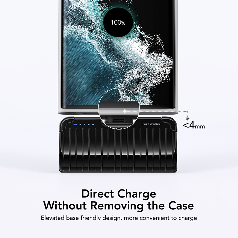 Veger W0558 Power Bank 5000mAh 20W με Θύρα USB-Type C Fast Charging Μαύρο