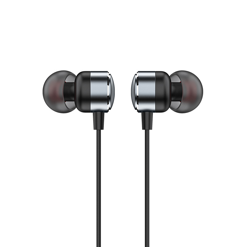 RECCI REP-L37 - Metal Wired Earphone In-ear Design 3.5MM- Silver Gray