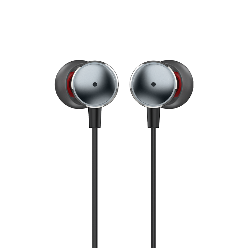 RECCI REP-L38 - Metal Wired Earphone In-ear Design - Silver Gray