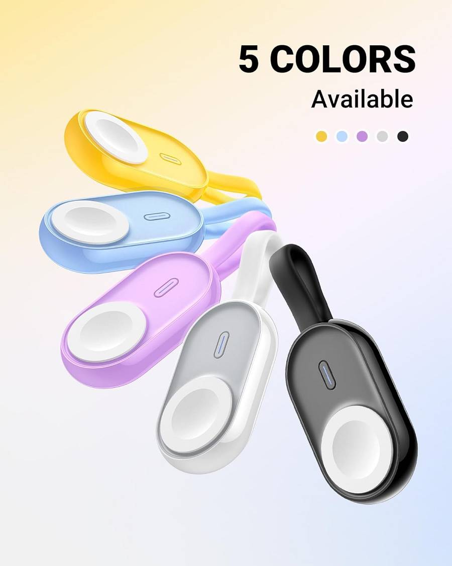 Veger W0102 1200mAh 2.5W Mini Portable Wireless Magnetic Wearable Charger Apple Watch