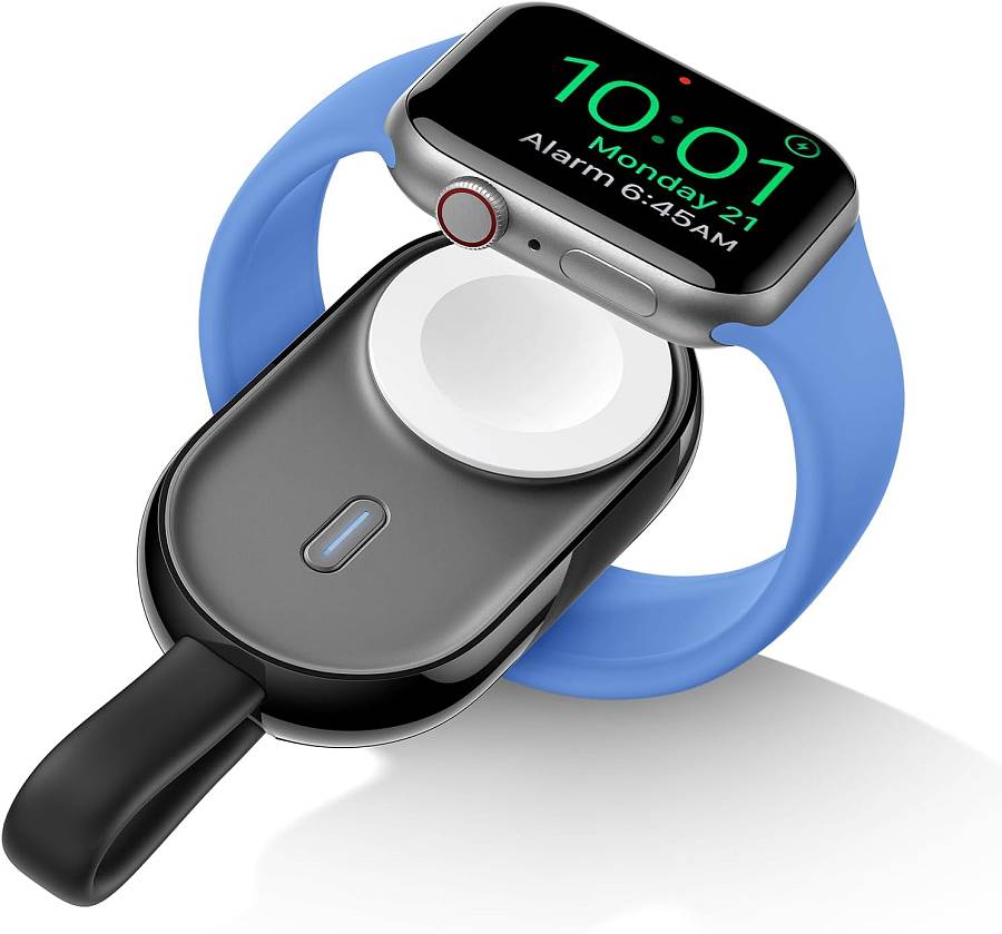 Veger W0102 1200mAh 2.5W Mini Portable Wireless Magnetic Wearable Charger Apple Watch