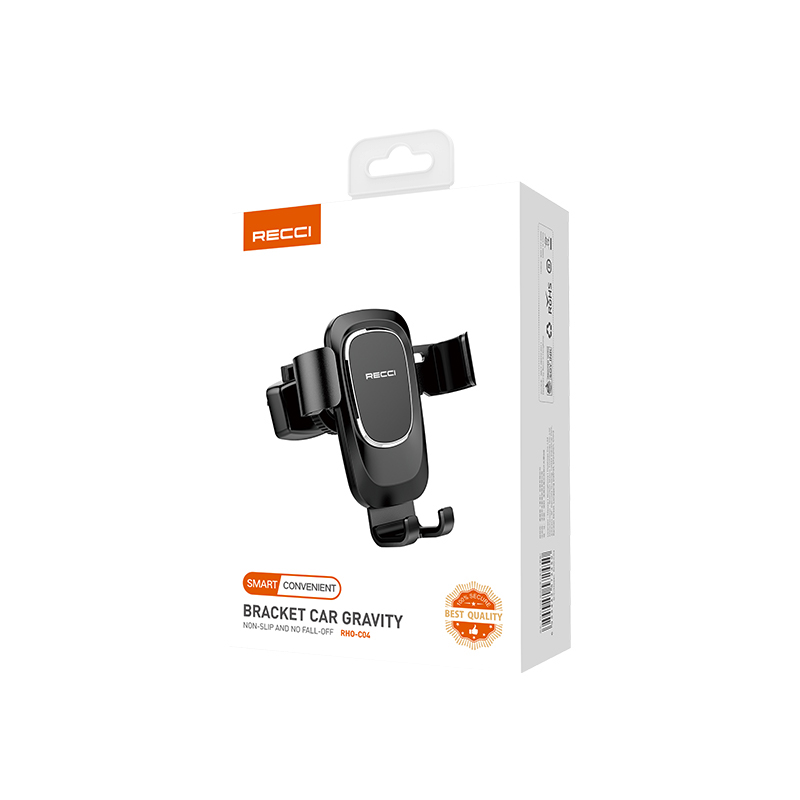 RECCI RHO-C04 - Mobile Car Mount 4.0 - 6.5 with Adjustable Hooks Black