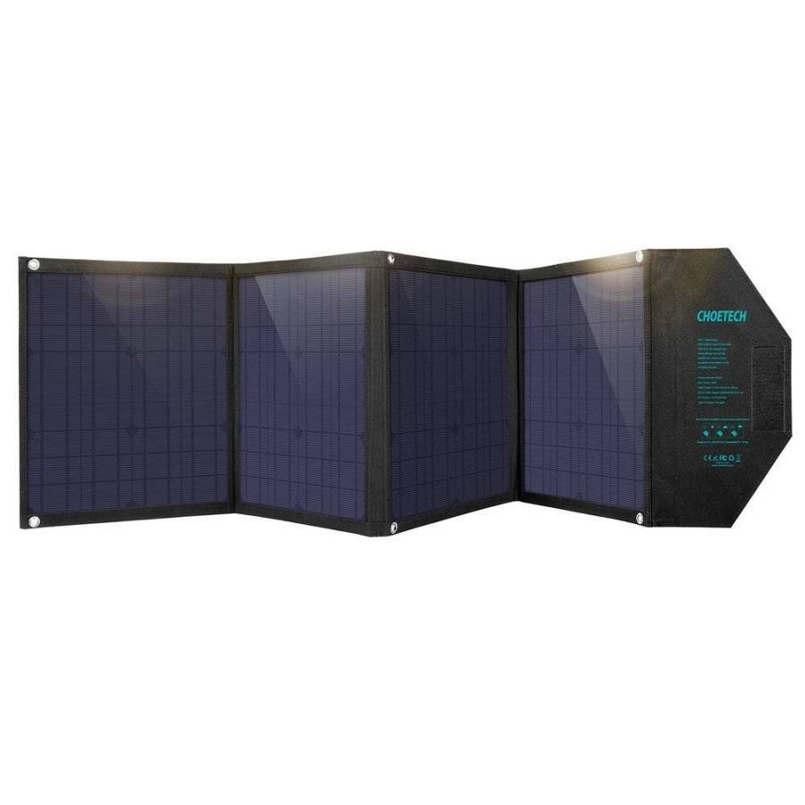 Choetech SC007 Foldable Solar Charger for Portable Devices 80W 18V with USB connection