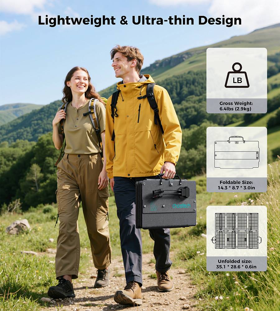 Choetech SC061 100W foldable solar charger